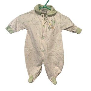 Just Born Infant Baby Size 0 3 Months 1 Piece Bodysuit Footed Sleeper Pajamas Gr